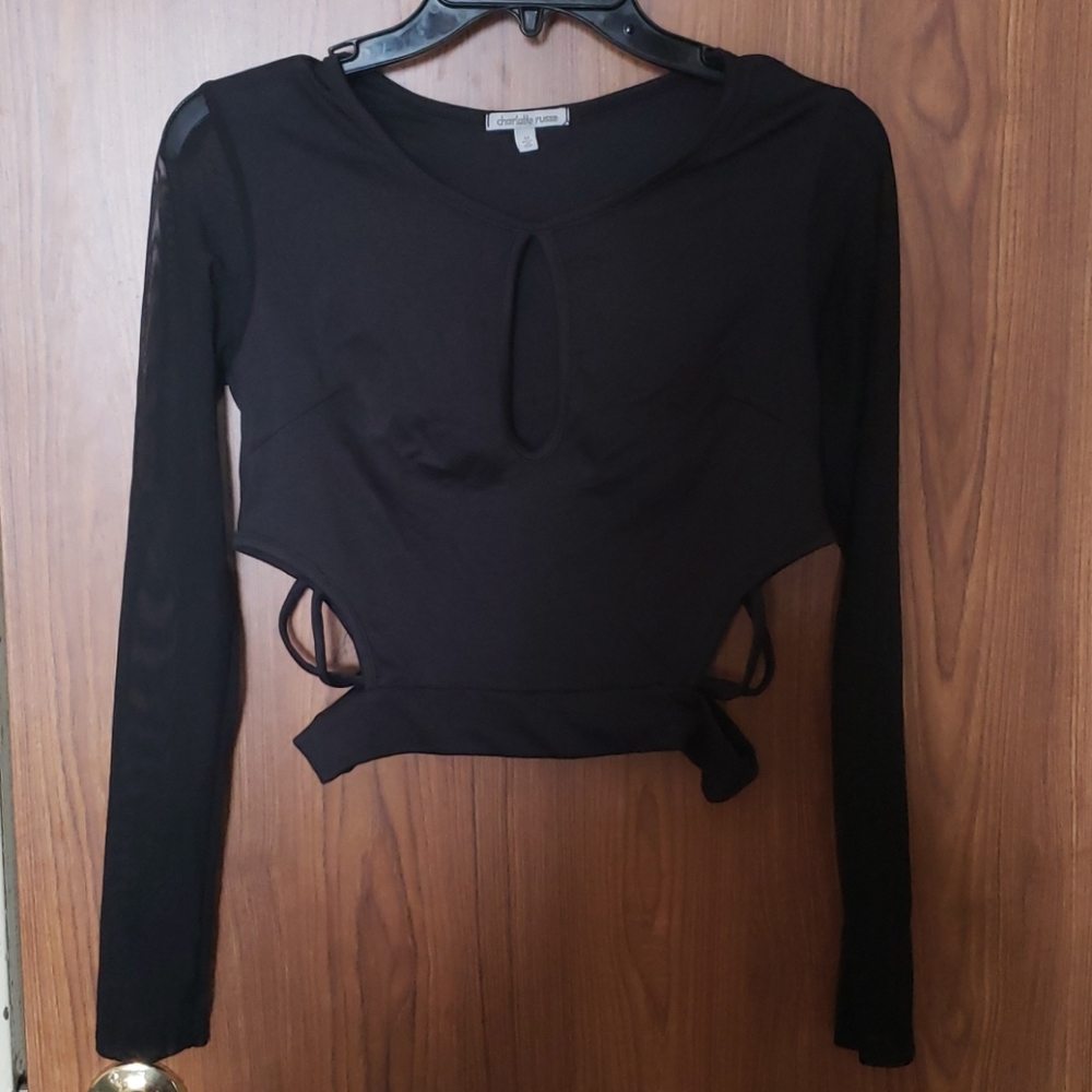 Black Crop top